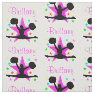 PRETTY PINK PERSONALIZED GYMNASTICS FABRIC