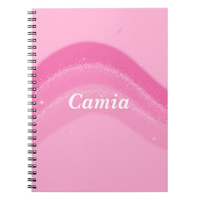 Pretty & Pink Personalized Notebook (Front)