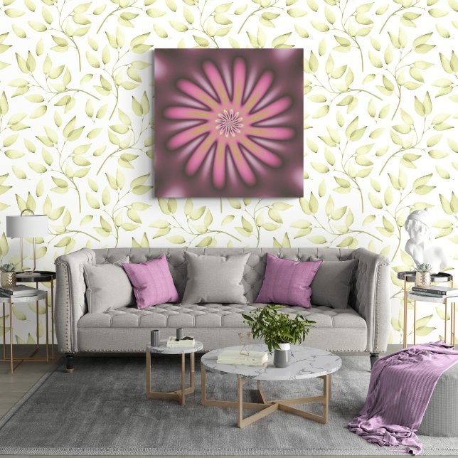 Pretty Pink Petals Fractal Canvas Print (Creator Uploaded)