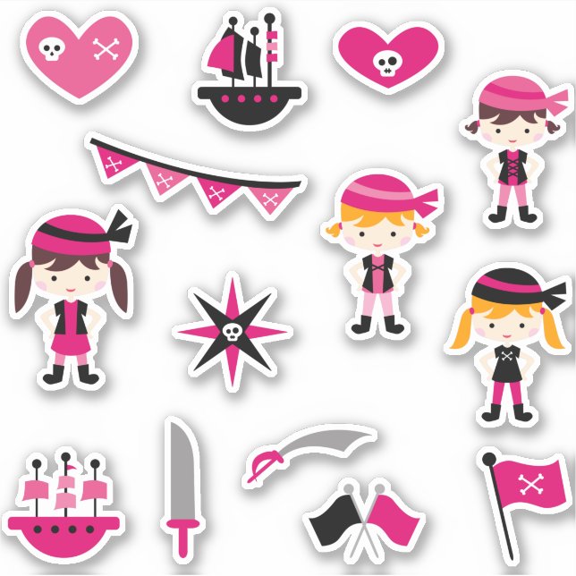 Pretty Pink Pirate | Cool Girl Pirates (Front)