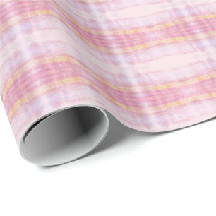 Pretty Pink Plaid Gift Wrap