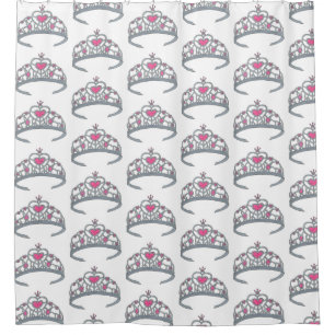 Pretty Pink Princess Party Silver Tiara Crown