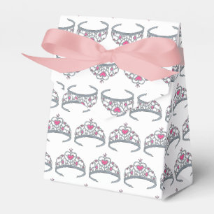 Pretty Pink Princess Tiara Birthday Party Girl Favor Box