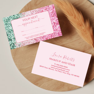Pretty Pink Professional Style Appointment Card