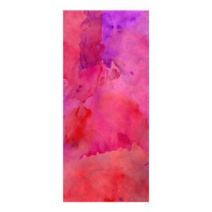 Pretty Pink, Purple, and Red Watercolor Paint Rack Card