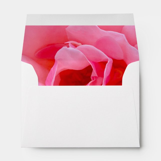 Pretty pink rose  envelope (Back (Bottom))