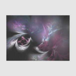 Pretty Pink Rose Fractal Tissue Paper