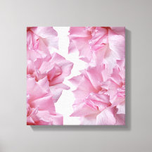 Pretty pink rose petal floral abstract modern art