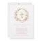 Pretty Pink Roses and Gold Cross | Floral Baptism