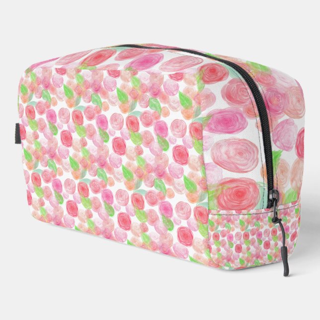 Pretty Pink Roses Dopp Kit (Right Corner)