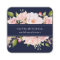 Pretty Pink Roses on Navy Blue | Floral