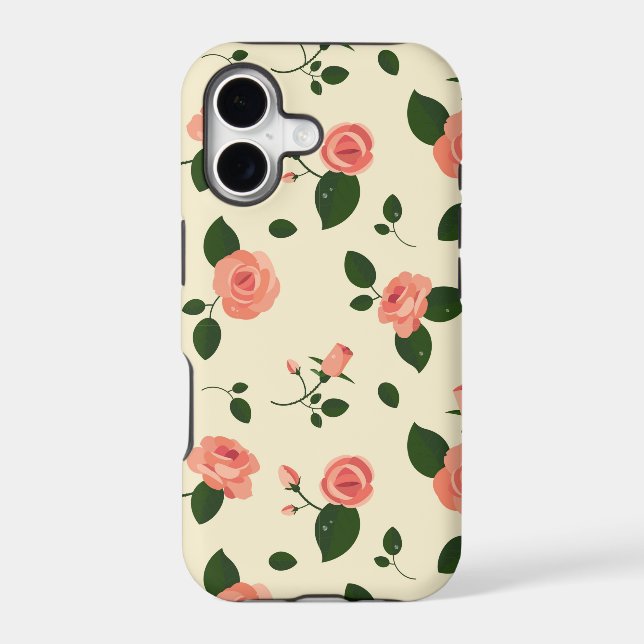 Pretty Pink Roses Pastel Pink Pattern (Back)