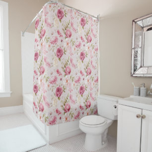 Pretty Pink Shabby Chic Floral Pattern