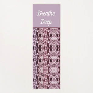 Pretty Pink Silk Satin Breathe Deep Feminine Yoga Mat