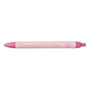 Pretty Pink Star Custom Pen