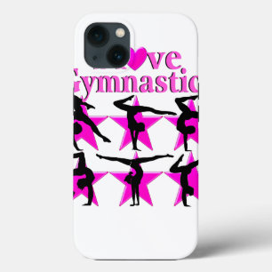 PRETTY PINK STAR GYMNAST iPhone 13 CASE