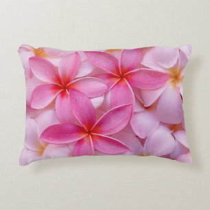 Pretty Pink Summer Flowers  Accent Pillow