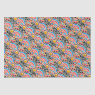 Pretty pink, sun & rainbow tissue paper