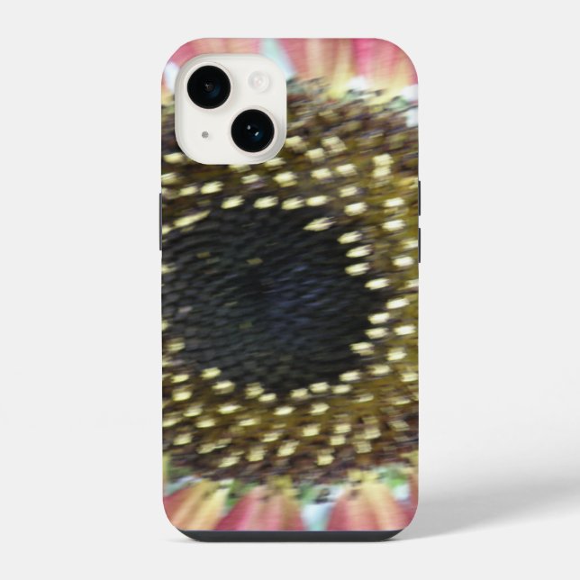 Pretty Pink Sunflower iPhone Case (Back)