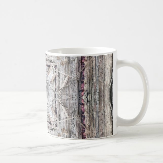 Pretty Pink Tinged Aztec Inspired Pattern Coffee Mug (Right)