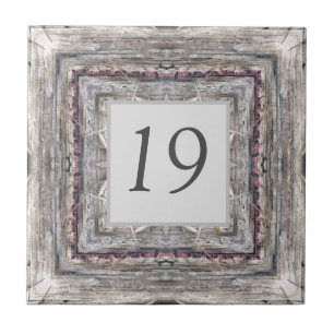 Pretty Pink Tinged Aztec Inspired Pattern Tile