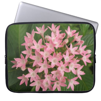 Pretty Pink Tropical Flowers Laptop Sleeve