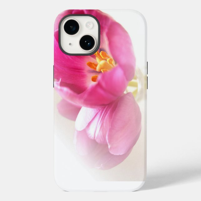 Pretty Pink Tulips Case-Mate iPhone Case (Back)
