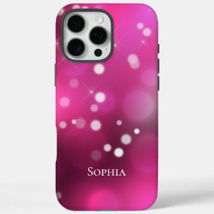 Pretty Pink White Bokeh  iPhone 16 Pro Max Case