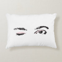 Pretty Pink Winking Eyes