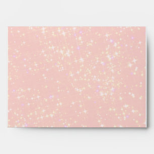 Pretty Pink with White Stars Envelope