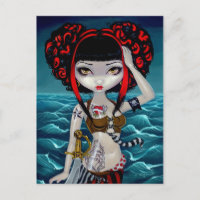 "Pretty Pirate Polly" Postcard
