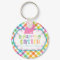 Pretty Plaid Happy Easter Personalized sticker