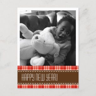 "Pretty Plaid" Photo Postcard