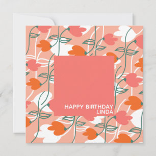 Pretty Plant Floral Hand Drawn Illustration Card