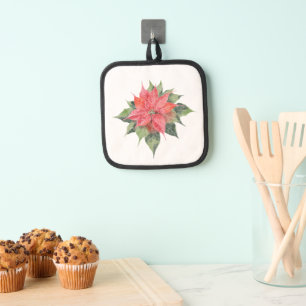 Pretty Poinsettia Pot Holder