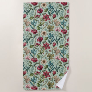 Pretty Poison Petals Beach Towel