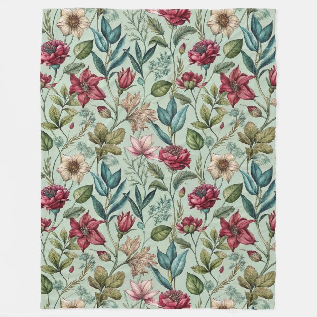 Pretty Poison Petals Fleece Blanket (Front)