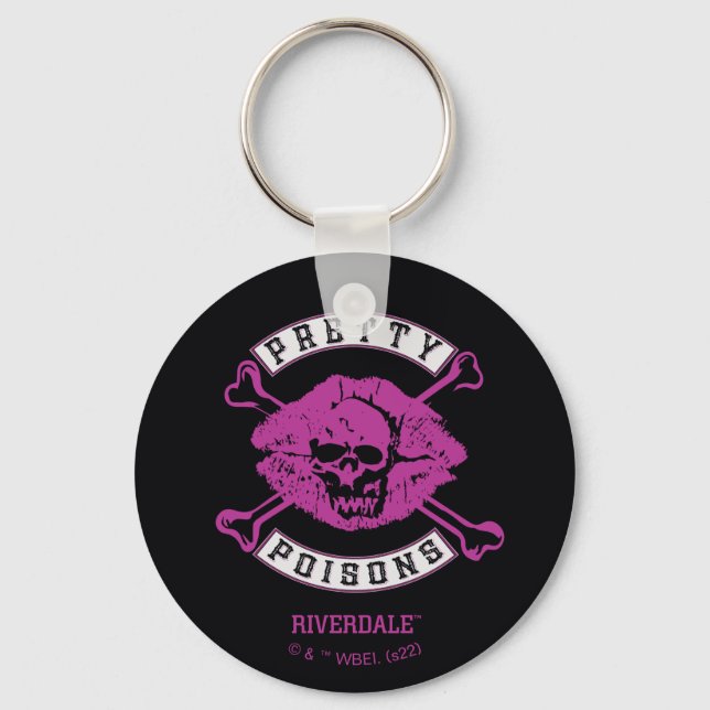 Pretty Poisons Logo Keychain (Front)