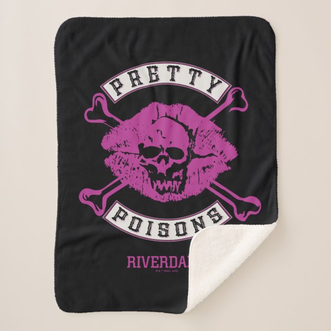 Pretty Poisons Logo Sherpa Blanket (Front)