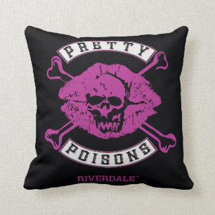 Pretty Poisons Logo Throw Pillow