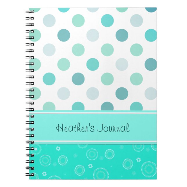 Pretty Polka Dot Notebook (Front)