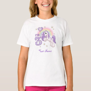 Pretty Pony 3rd Birthday Personalized T-Shirt