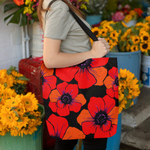 Pretty Poppies Tote Bag