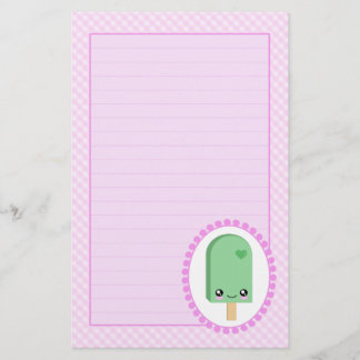 Pretty Popsicles Lime Fruit Kawaii Stationery