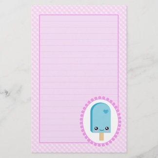 Pretty Popsicles Raspberry Fruit Kawaii Stationery