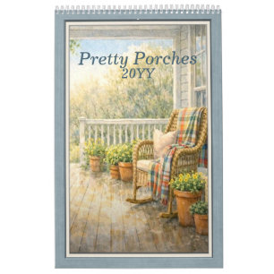 Pretty Porches 2026 – A Watercolor Calendar
