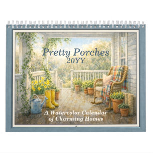 Pretty Porches 2026 – A Watercolor Calendar