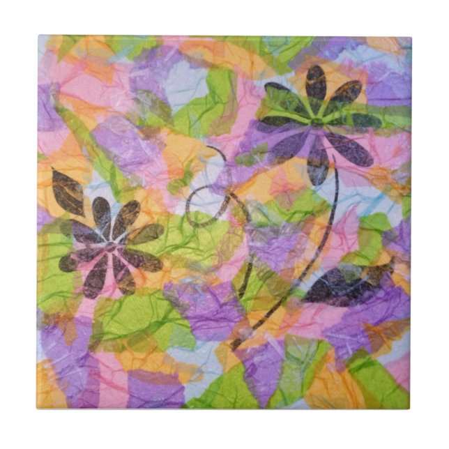 Pretty Posies Collage Tile (Front)