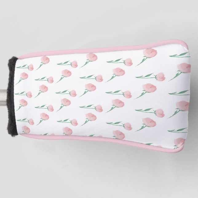 Pretty Preppy Peonies Ladies  Golf Head Cover (Front)