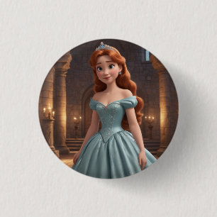 Pretty Princess 1 Inch Round Button